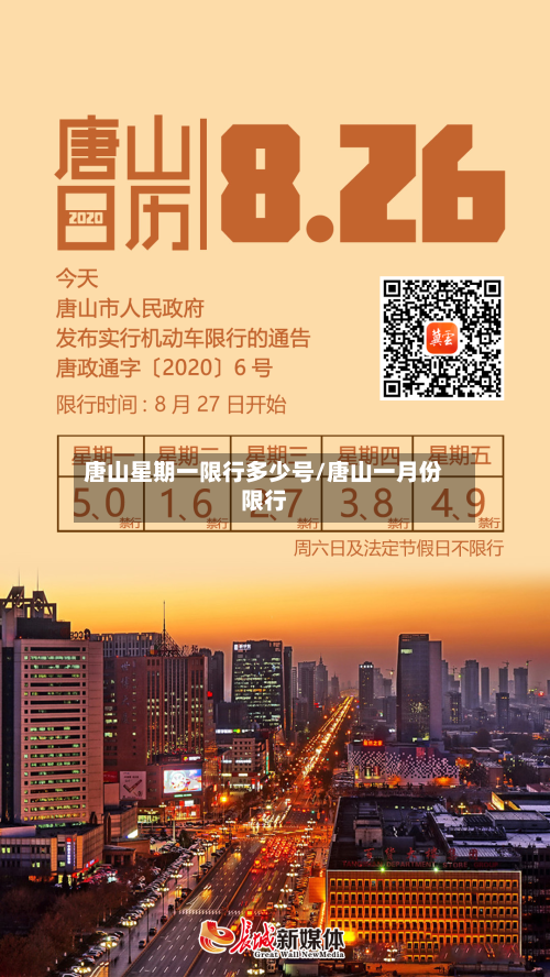唐山星期一限行多少号/唐山一月份限行-第2张图片