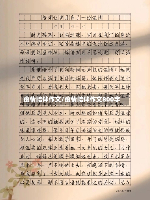 疫情陪伴作文/疫情陪伴作文800字