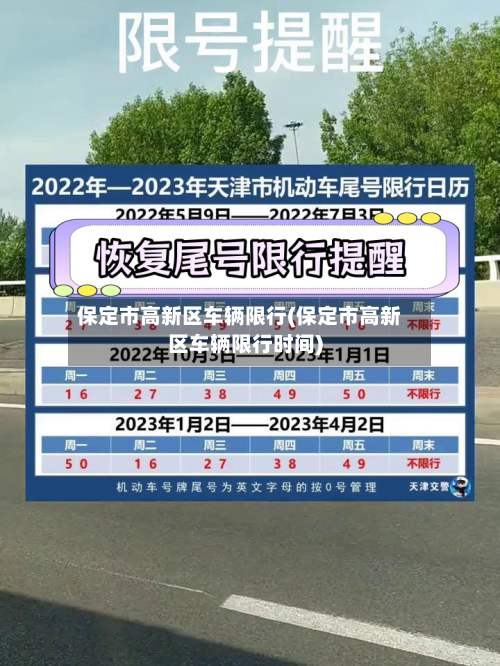 保定市高新区车辆限行(保定市高新区车辆限行时间)-第2张图片