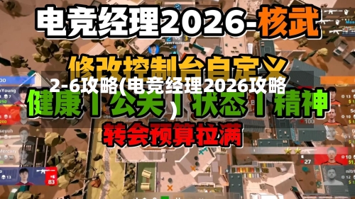 2-6攻略(电竞经理2026攻略)-第3张图片