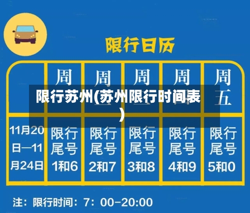 限行苏州(苏州限行时间表)