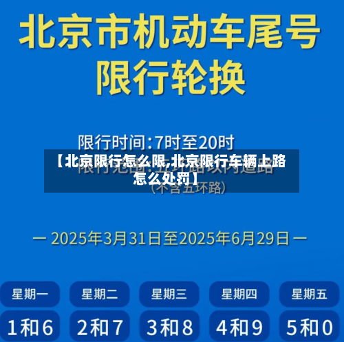 【北京限行怎么限,北京限行车辆上路怎么处罚】-第3张图片